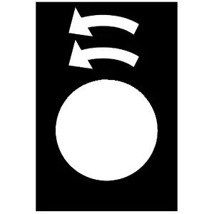 Legenda - 30 X 40 Mm - Neagra - Intoarcere La Stanga, Rapid