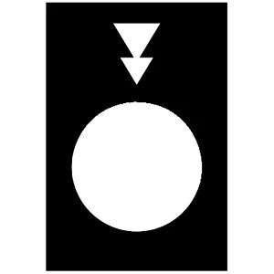 Legenda - 30 X 40 Mm - Neagra - Mai Jos, Lent-Rapid