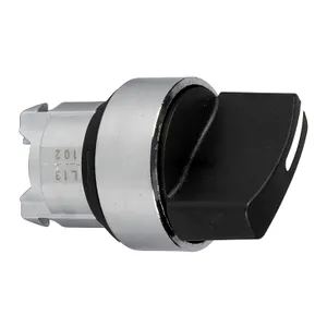 Cap de Selector Negru 22, cu Revenire cu Arc In 2 Pozitii