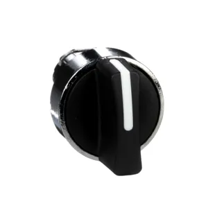 Cap de Selector Negru 22, cu Revenire cu Arc In 3 Pozitii