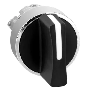 Cap de Selector Negru 22, cu Revenire cu Arc In 3 Pozitii