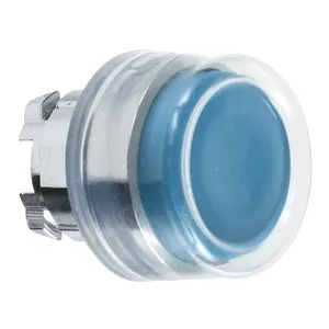 Cap de Buton Proeminent Albastru 22, cu Revenire cu Arc, Nemarcat