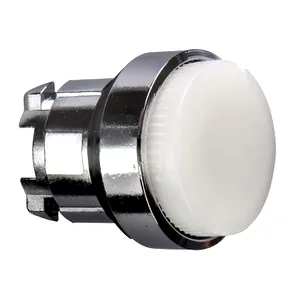 Cap Alb Aparent Buton Luminos 22 cu Revenire pentru Ba9S Bulb