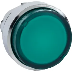 Cap Verde Aparent Buton Luminos 22 cu Revenire pentru Ba9S Bulb