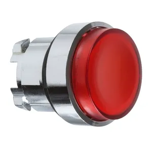Cap Rosu Aparent Buton Luminos 22 cu Revenire pentru Ba9S Bulb