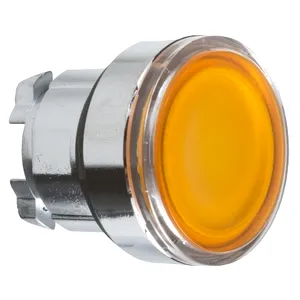 Capac de Buton ILumina Incastrat portocaliu  22, Revenire cu Arc, pentru Led Integral