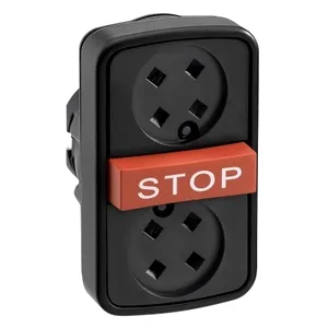 Buton cu Cap Triplu Incastrat/Rosu Luminos Aparent/Incastrat 22 fara Capac