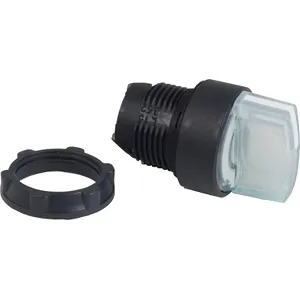 Cap de Selector Iluminat, 2 Pozitii,  22, Alb