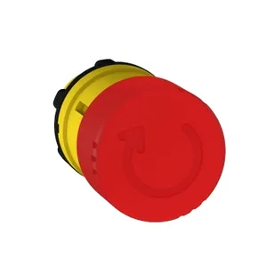 Cap Tip Ciuperca Rotund, Opr. urgenta  30, Rasucire pentru Elib.,  22, Rosu