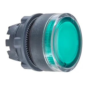 Cap Buton Luminos Incastrat Verde 22 cu Revenire pentru Led Integral