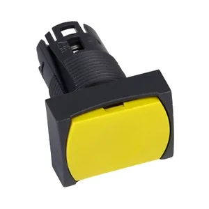 Cap Dreptunghiular pentru Buton  16, Incastrat, Galben