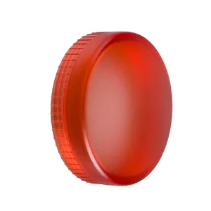 Lentila Simpla Rosie pentru Lampa Pilot Circulara 22 cu Led Integral