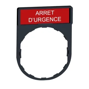 Suport Legenda 30 X 40 Mm cu Legenda 8 X 27 Mm cu Marcaj Arret D'Urgence
