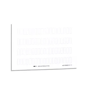 Folie cu 76 Etichete 8 X 27 Nemarcate pentru Porteticheta 30 X 40 Mm