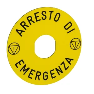 Legenda Marcata  90 pentru Buton de Oprire de Urgenta, Arresto de Emergenza