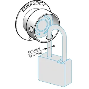 Protectie Blocabila pentru Buton de Oprire de Urgenta 40
