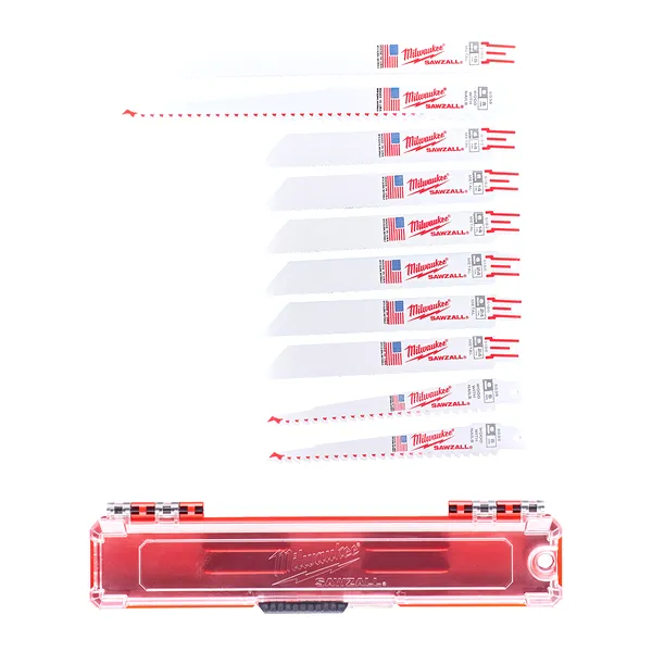 Set 10 buc pânze SAWZALL®: 3 x 48005182, 3 x 48005186, 2 x 48005035, 1 x 48005036, 1 x 48005188