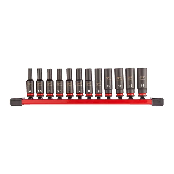 Set șină chei tubulare de impact ¼″ SHOCKWAVE™ IMPACT DUTY (12 buc)
