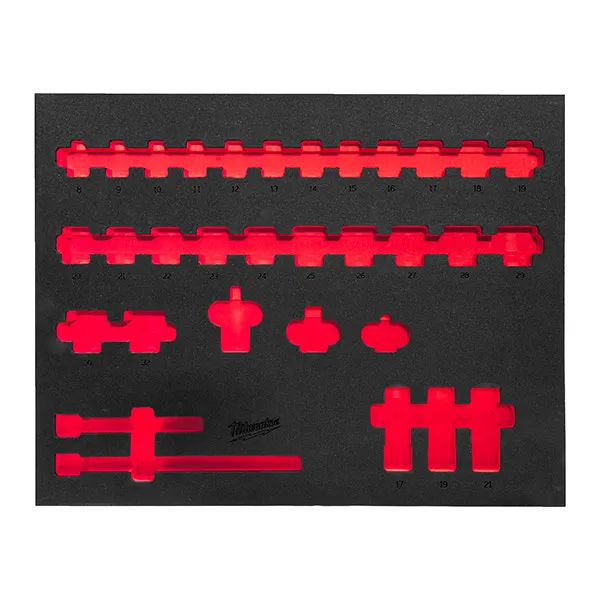 Inserție spumă goală cu bază de plastic. 417x536mm tubulare 1/2