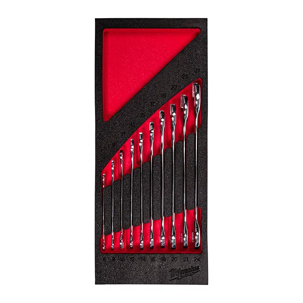 Set inserție spumă 10 chei fixe duble