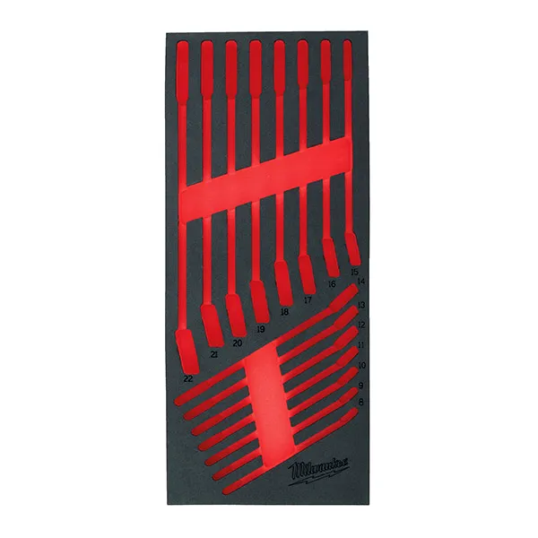 Inserție spumă goală, 15 buc chei fixe Maxbite cu clichet și cap pivotant