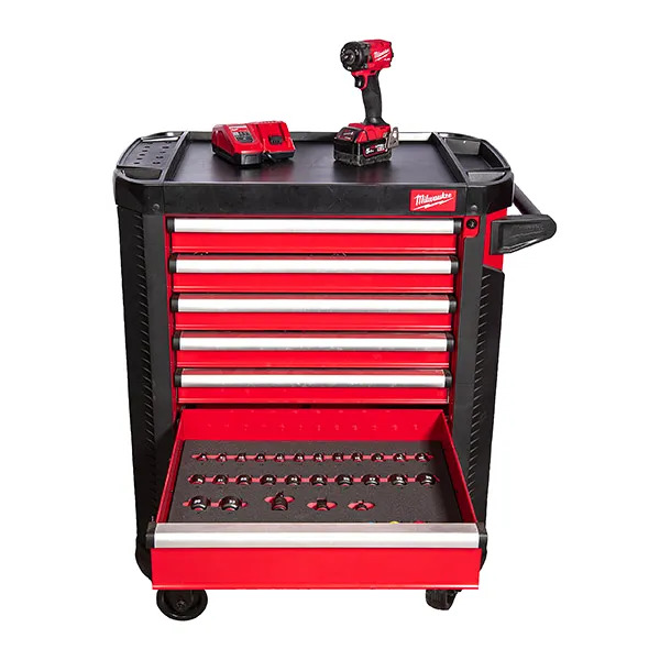 TOOLGUARD™ Dulap de scule mobil, cu 7 sertare, metalic, 78 cm dotat cu 246 buc, EU