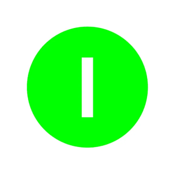 Eticheta pentru buton, verde