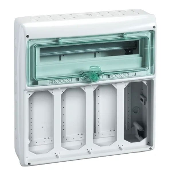 Cofret Kaedra, pentru Prize El., 448 X 460 Mm, 19 Module, 4 deschideri