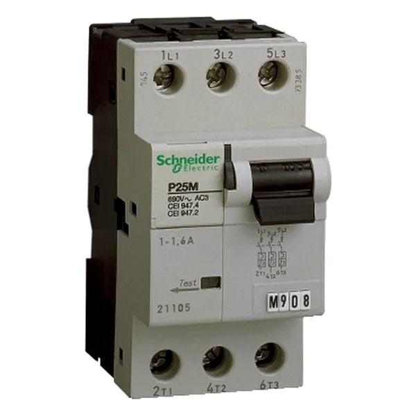 Intreruptor Automat Motor P25M, 1,6 A, 3P 3D, unitate declansare Magnetica