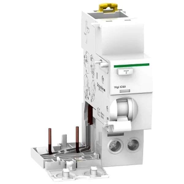 Vigi iC60, Bloc Suplimentar Protectie Diferentiala, 2P, 25A, 100mA, Tip AC