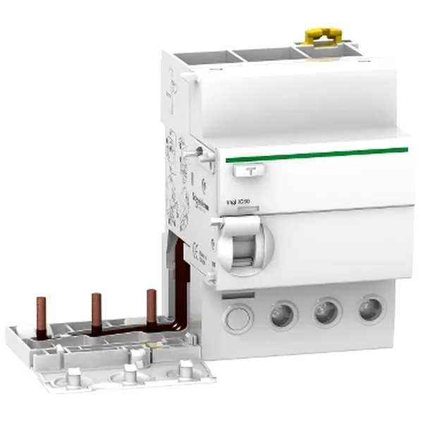 Vigi iC60, Bloc Suplimentar Protectie Diferentiala, 3P, 63A, 30mA, Tip AC
