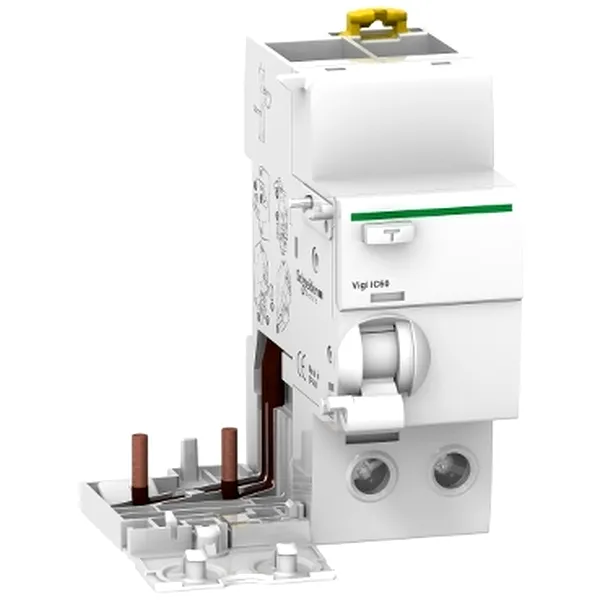 Vigi iC60, Bloc Suplimentar Protectie Diferentiala, 2P, 63A, 30mA, Tip A