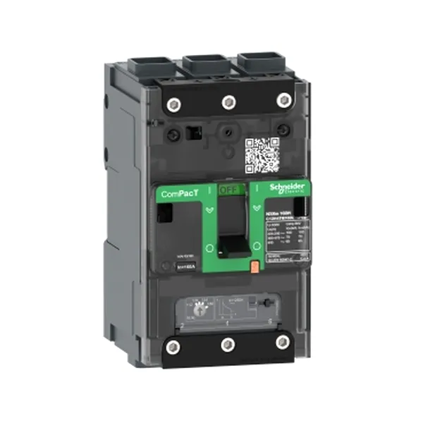 Intreruptor ComPacT NSXm B (25 kA la 415 V c.a.), 3P 3d, 125A, unitate de declansare TMD, conectori EverLink