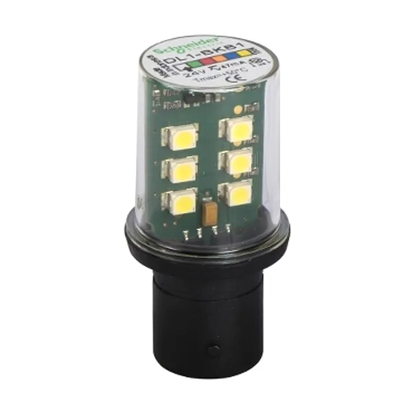 bec Led Protejat cu baza Ba15D, Intermitent, Alb, 24 V