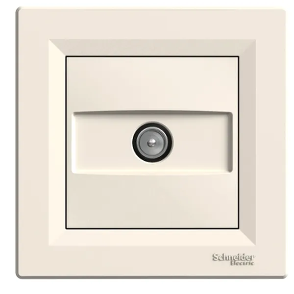 Asfora, Priza TV de capat, 1 dB, crem