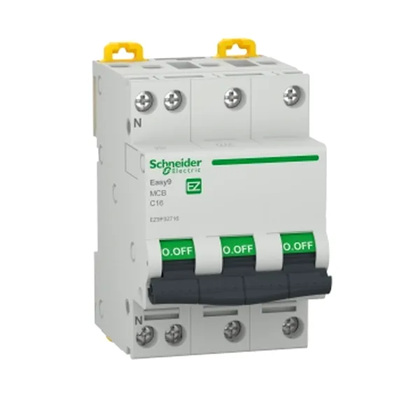 Easy9 Intreruptor automat 3P+N 4500 C 16A