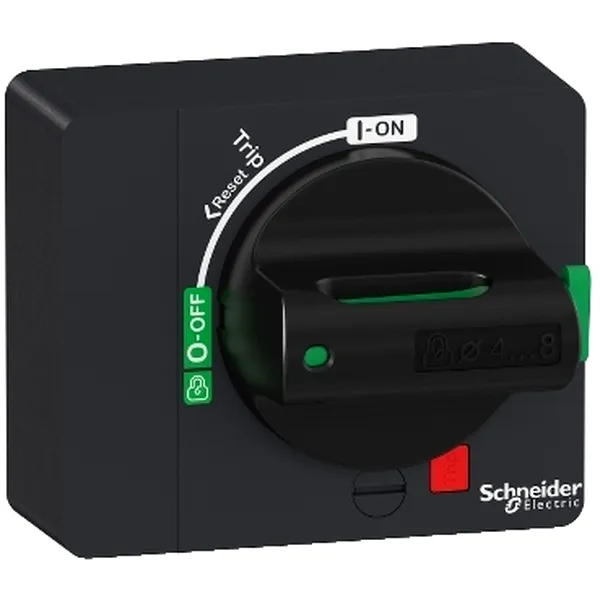 TeSys GV4, maner rotativ direct negru, IP54