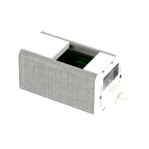 Unica system+, Unitate modulara pentru prize media 45x45, alb/gri