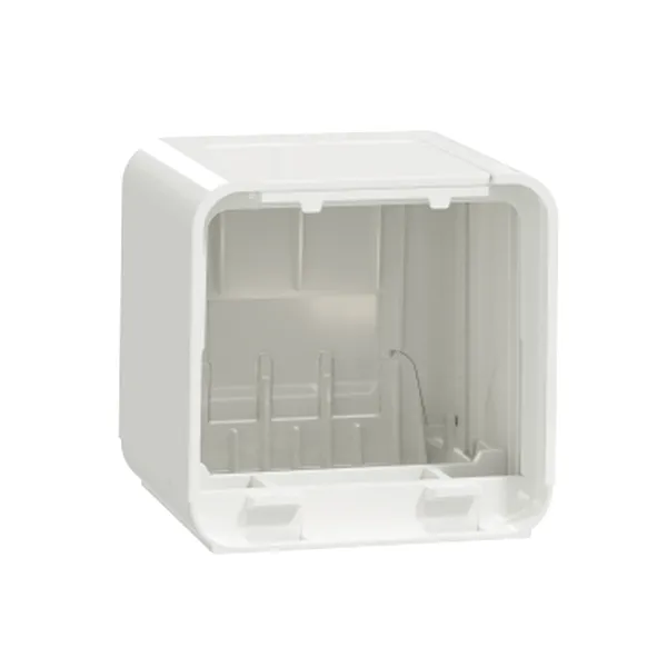 Unica system+, Piesa capat pentru fixare pe birou, alb