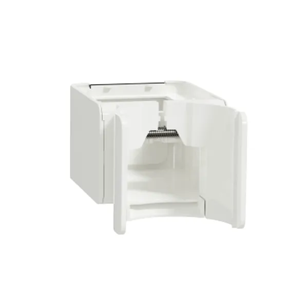 Unica system+, Piesa capat pentru montaj in coloane, alb