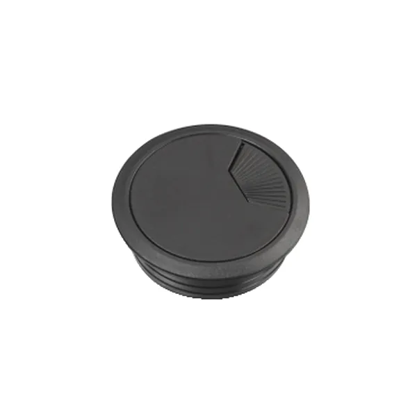 Unica system+, 2xSuport trecere cabluri birou, diametru 60mm,negru