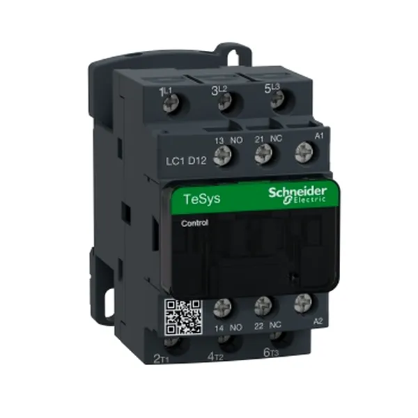 Contactor, TeSys Deca, 3P(3 NO), AC-3/AC-3e, <= 440V, 12A, 21V AC 50/60Hz coil