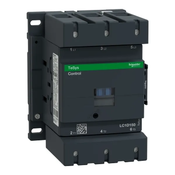 Contactor, TeSys Deca, 3P(3NO), AC-3/AC-3e, <=440V, 150A, 220V DC standard coil, screw clamp terminals