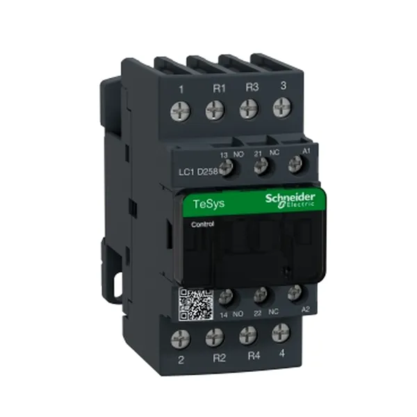Contactor, TeSys Deca, 4P(2NO+2NC), AC-1, <= 440V, 40A, 240V AC 50/60Hz coil, screw terminal