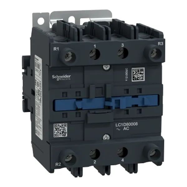 Contactor, TeSys Deca, 4P(2NO+2NC), AC-1, <=440V, 125A, 110V AC 50/60Hz coil