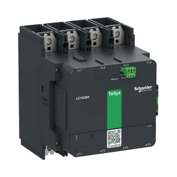 Contactor TeSys Giga, 4P (4 NO), AC-1 <= 440V 440A, versiune standard, bobina 100..250V c.a./c.c.