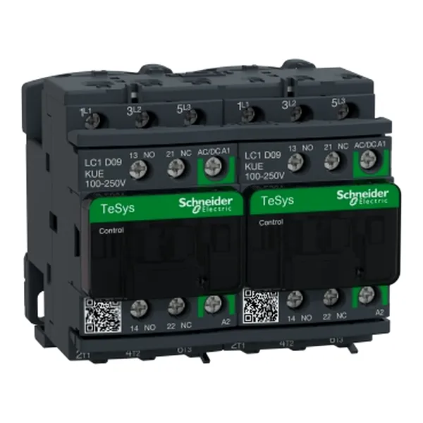 Tesys D Contactor Reversibil - 3P -= 440 V - 9 A Ac-3 - 100 - 250 V C.A/C.C Bobina