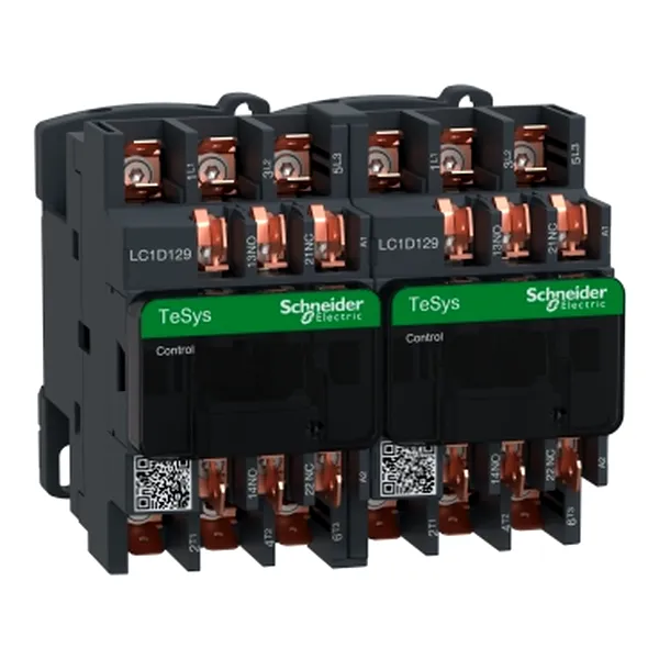 TeSys Deca reversing contactor - 3P(3 NO) - AC-3 - <= 440 V 12 A - 24 V AC coil