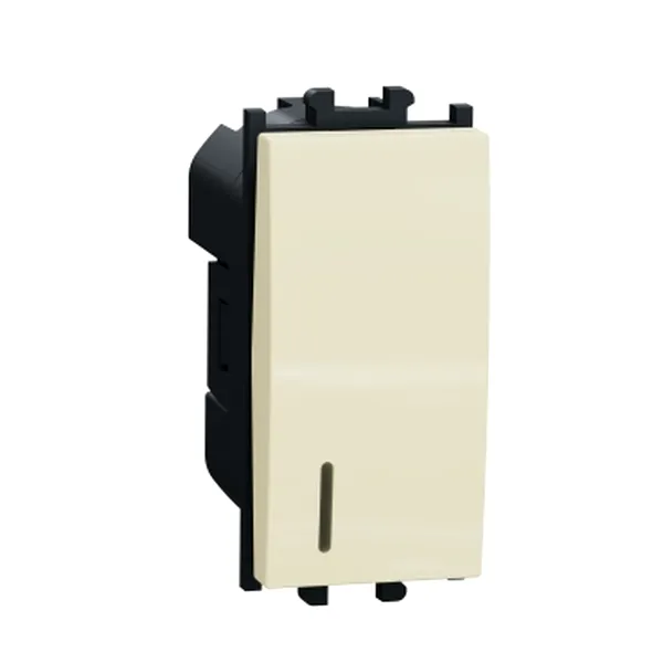 Easy Styl, Intrerupator simplu cu lampa indicatoare 16A 1m crem