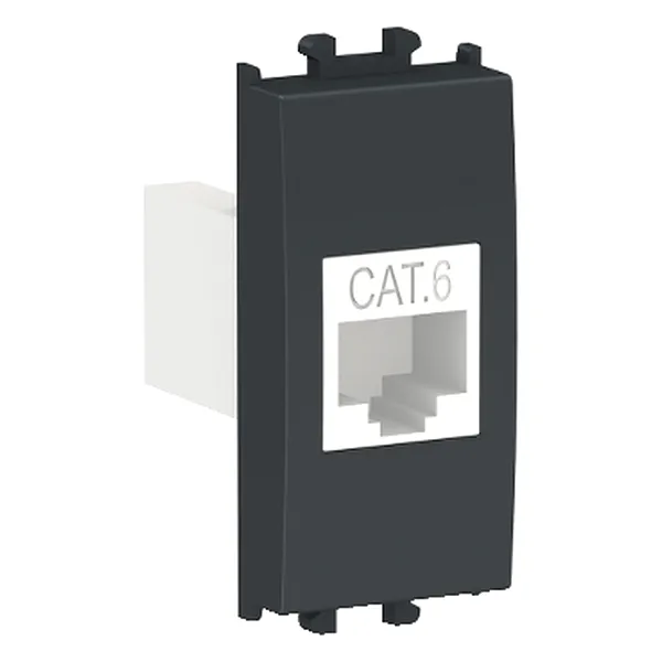 Easy Styl, Priza date RJ45 cat6 UTP, 1M, negru